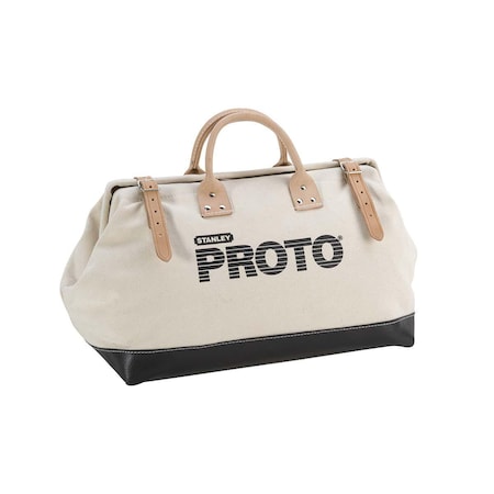 Proto Proto Extra Heavy Duty Polyester Leather Reinforced Tool Bag - 20" J95316